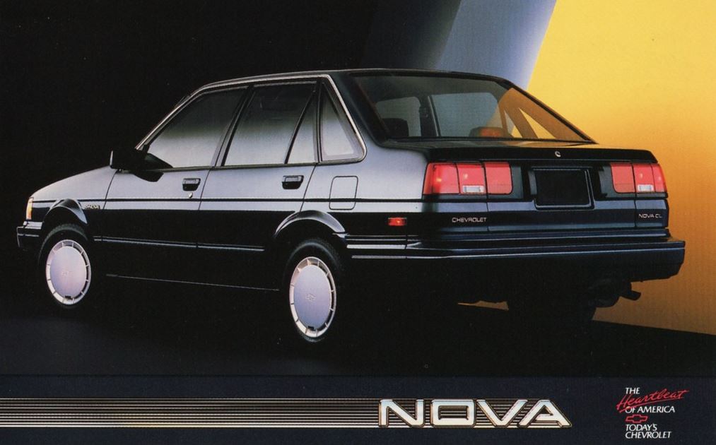 The 1987 Chevrolet Nova was a compact car introduced by General Motors as part of the fifth generation of the Chevrolet Nova series.