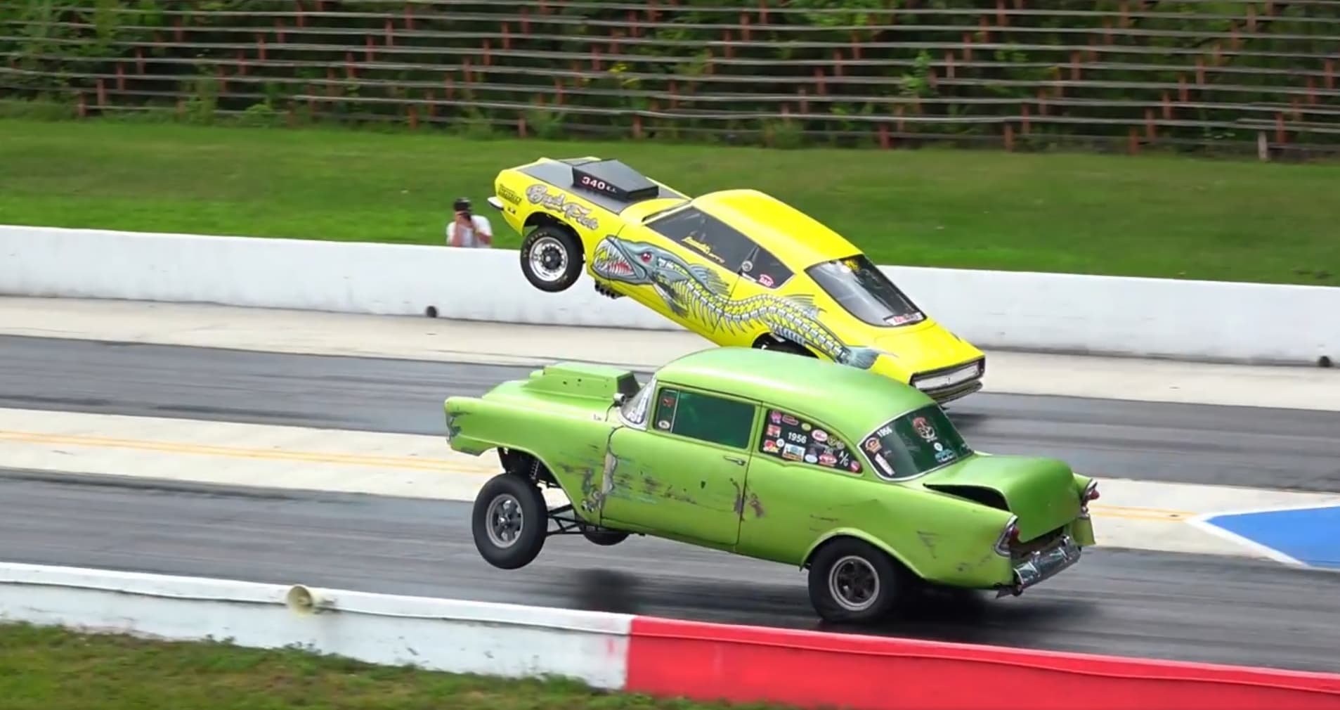 Sky High Wheelstands Extreme Burnouts Drag Racing Gassers at US41