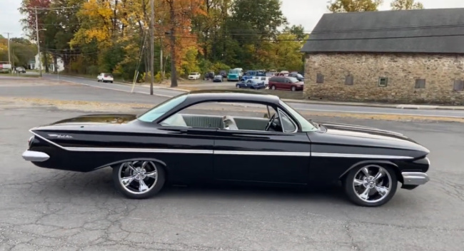 ’61 chevy bel air 409 with dual quads, 4-speed and posi rear end, hear the roar